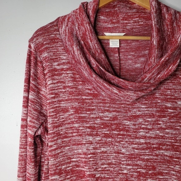 Caslon Space Knit Cowl Neck Tunic Sweater Sz XS - Picture 2 of 11